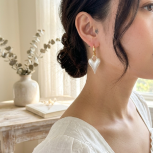white-love-drop-earrings