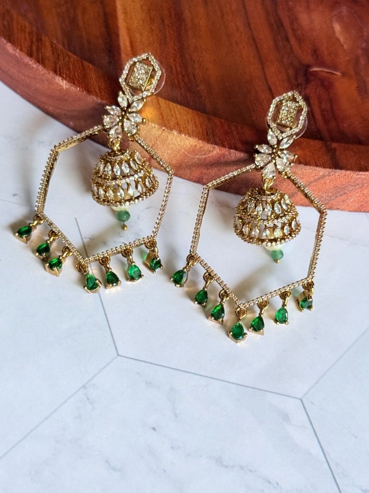 green-unique-ad-earrings