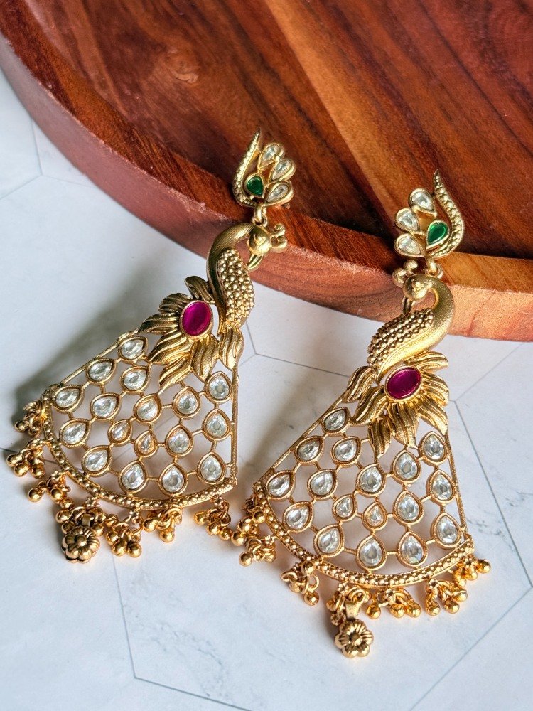 mosonite-peacock-earrings