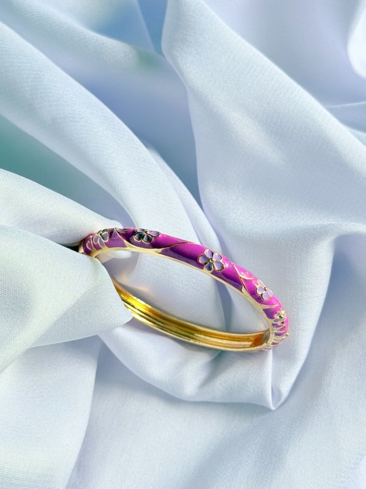 purple-floral-bangle