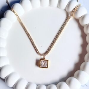 white-square-stone-necklace