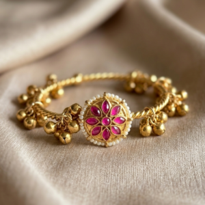ghungroo brass flower bangle ghungroo-brass-flower-bangle