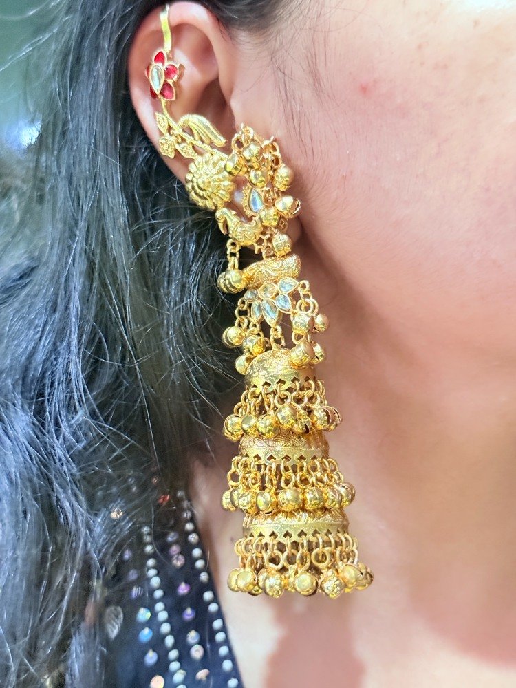 peacock-earcuff-long