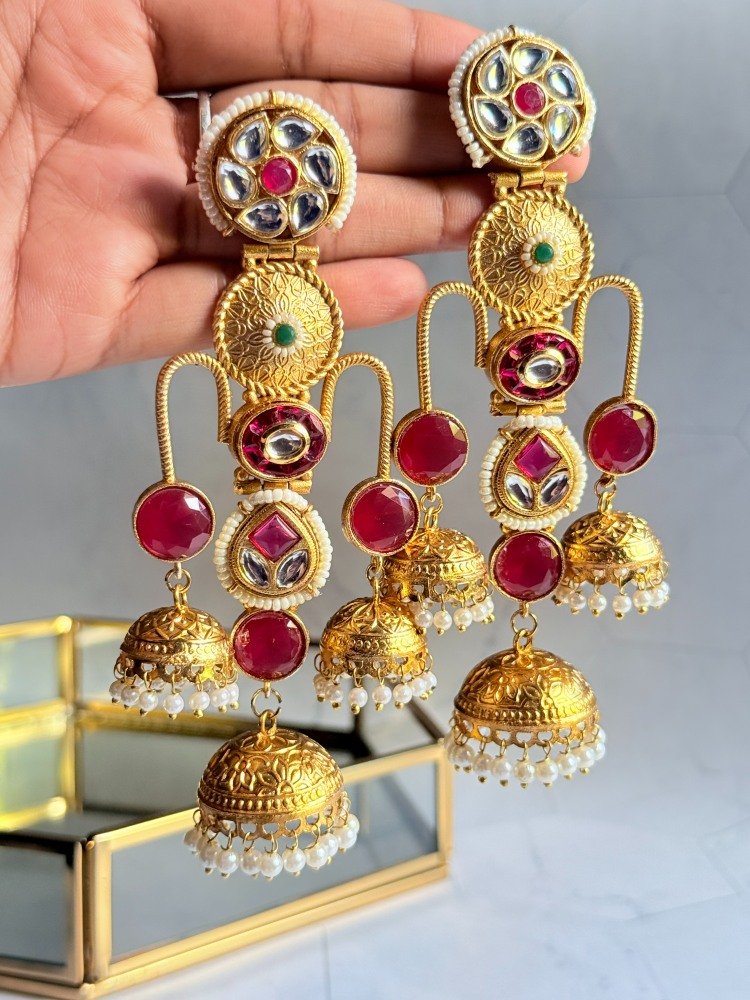pink-stone-studded-long-jhumka