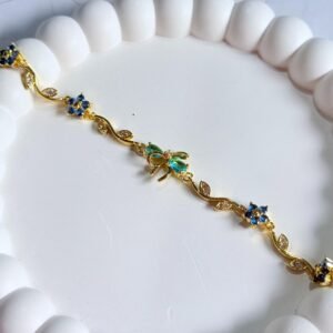 blue bow stone bracelet blue-bow-stone-bracelet