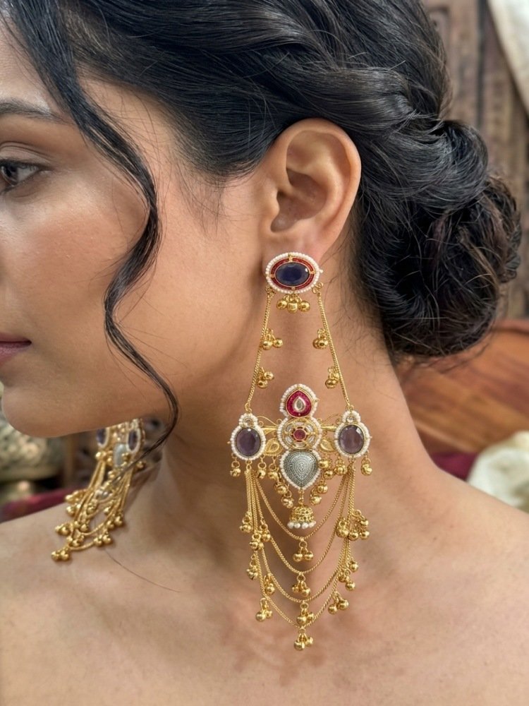 brass-kashmiri-long-earrings