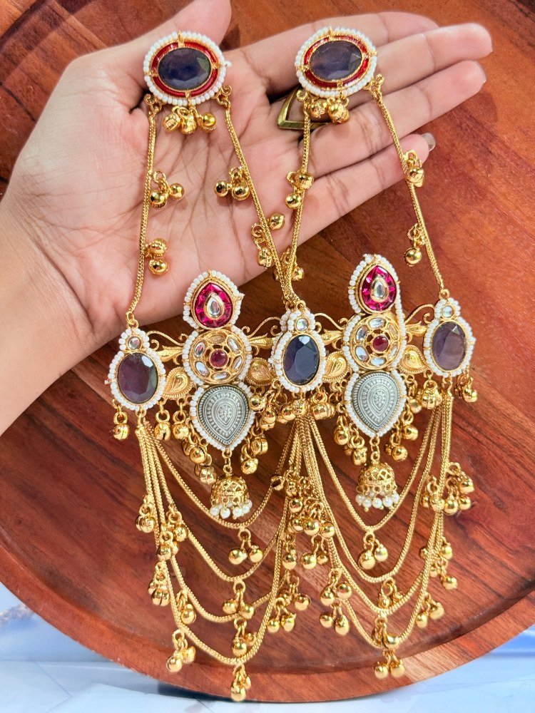 long-purple-earrings