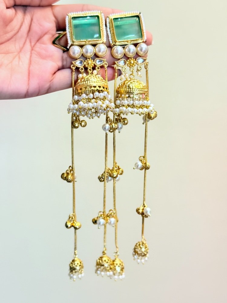 mint-green-jhumka
