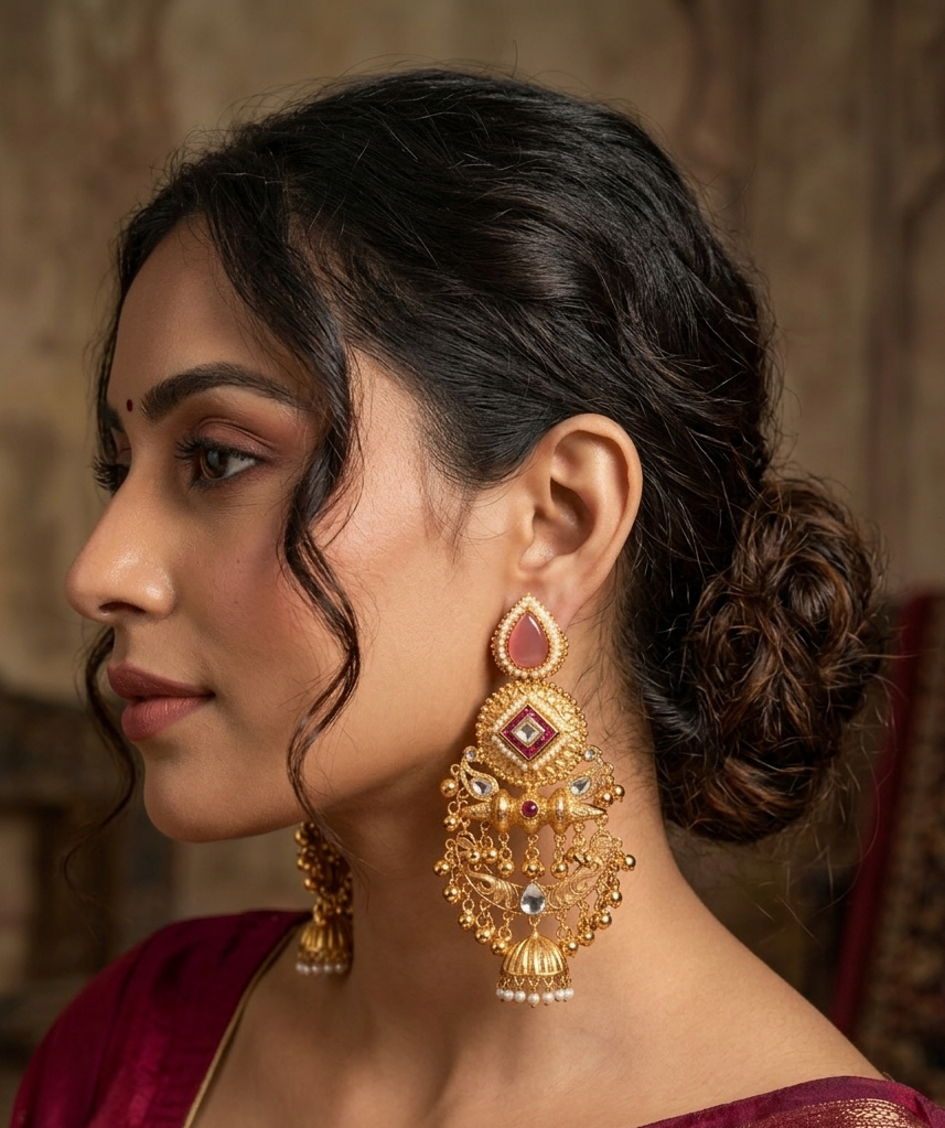pink-brass-jhumkas