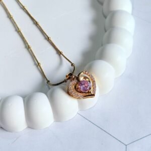 pink heart charm necklace pink-heart-charm-necklace