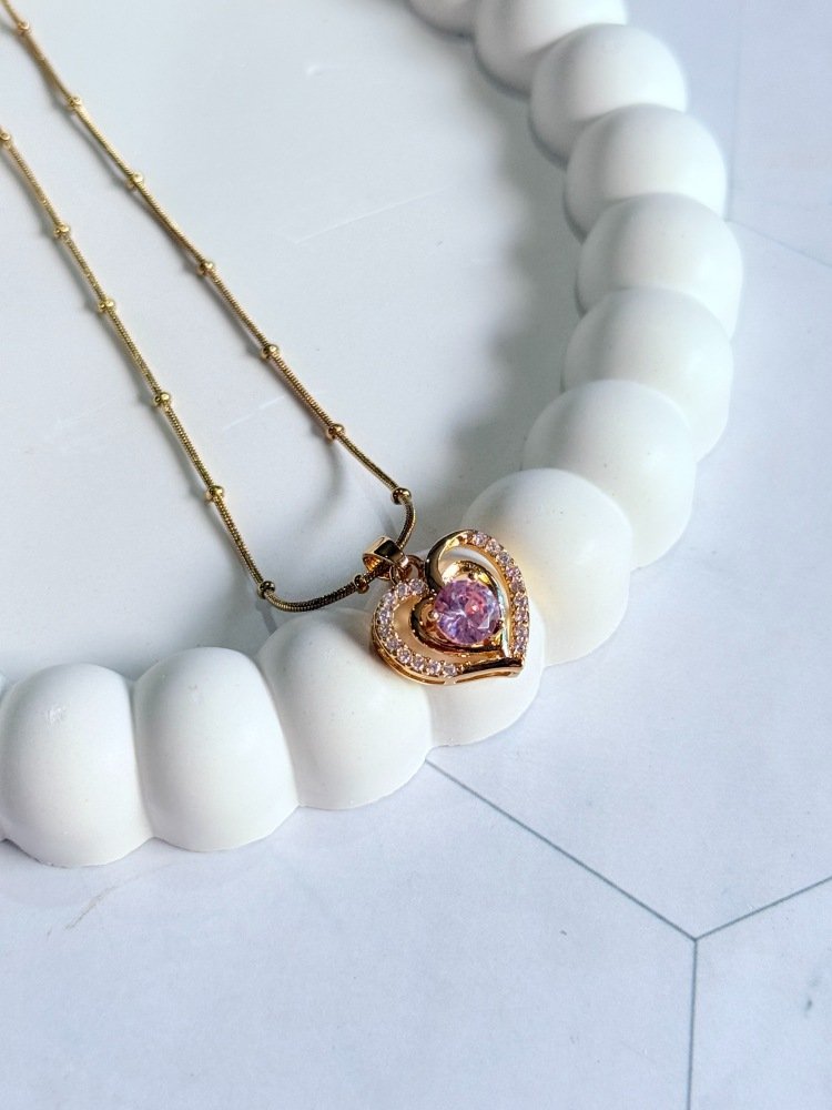 pink-heart-charm-necklace