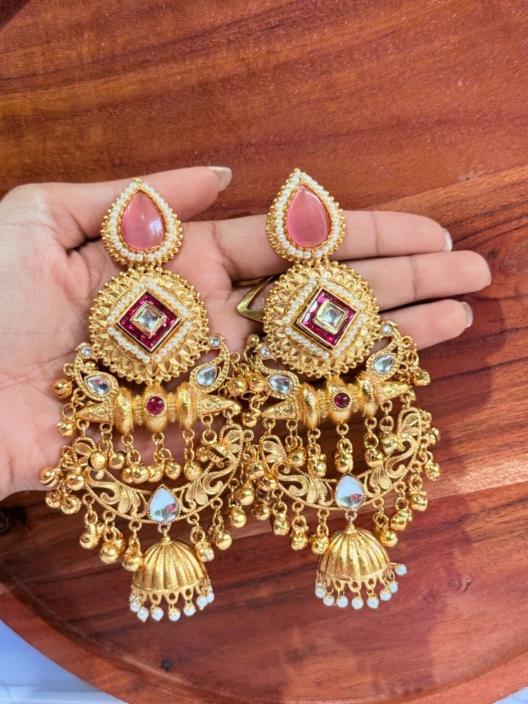 pink-long-brass-jhumkas