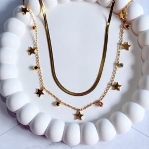 star-double-layered-necklace