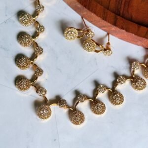 white flower stone necklace set white-flower-stone-necklace-set