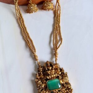 mint-green-lakshmi-necklace-set