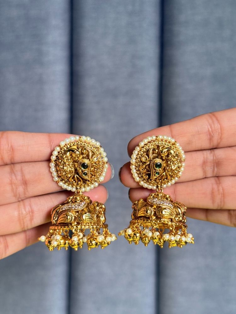 stone-studded-temple-jhumkas
