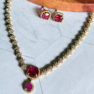 sleek red necklace set sleek-red-necklace-set