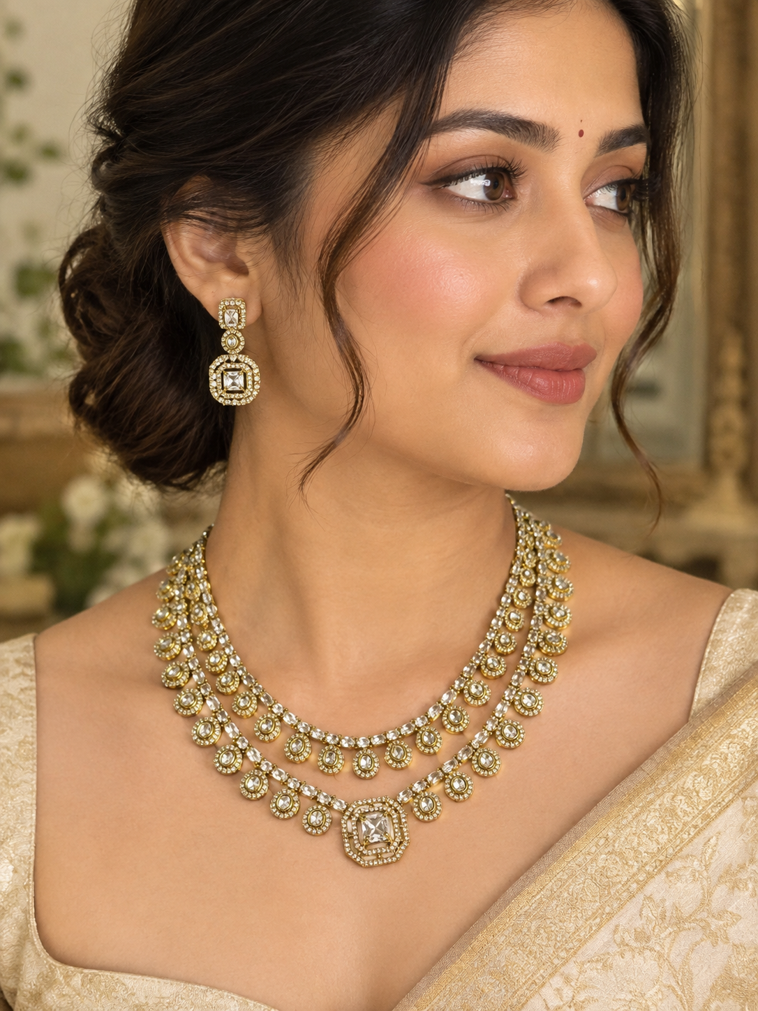 white-stone-layered-necklace-set