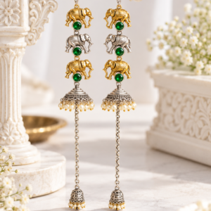 Elephant Jhumka Earrings Display Elephant-Jhumka-Earrings-Display