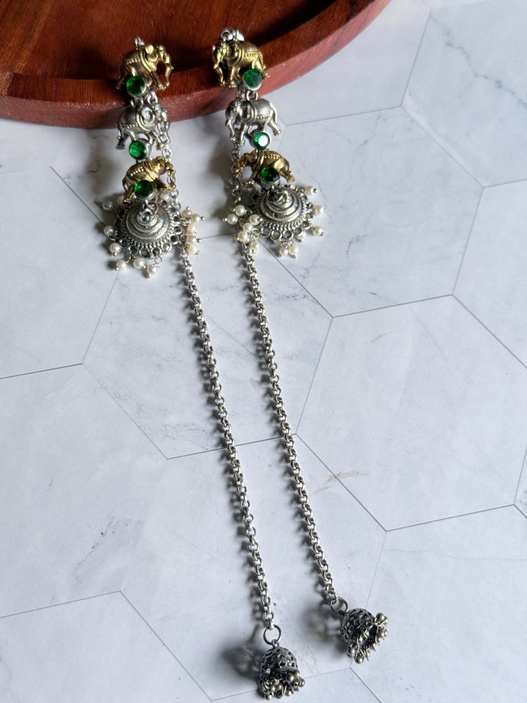 elephant-jhumka-earchains