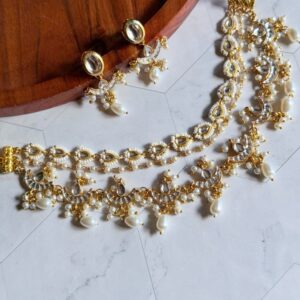 white-kundan-stone-set